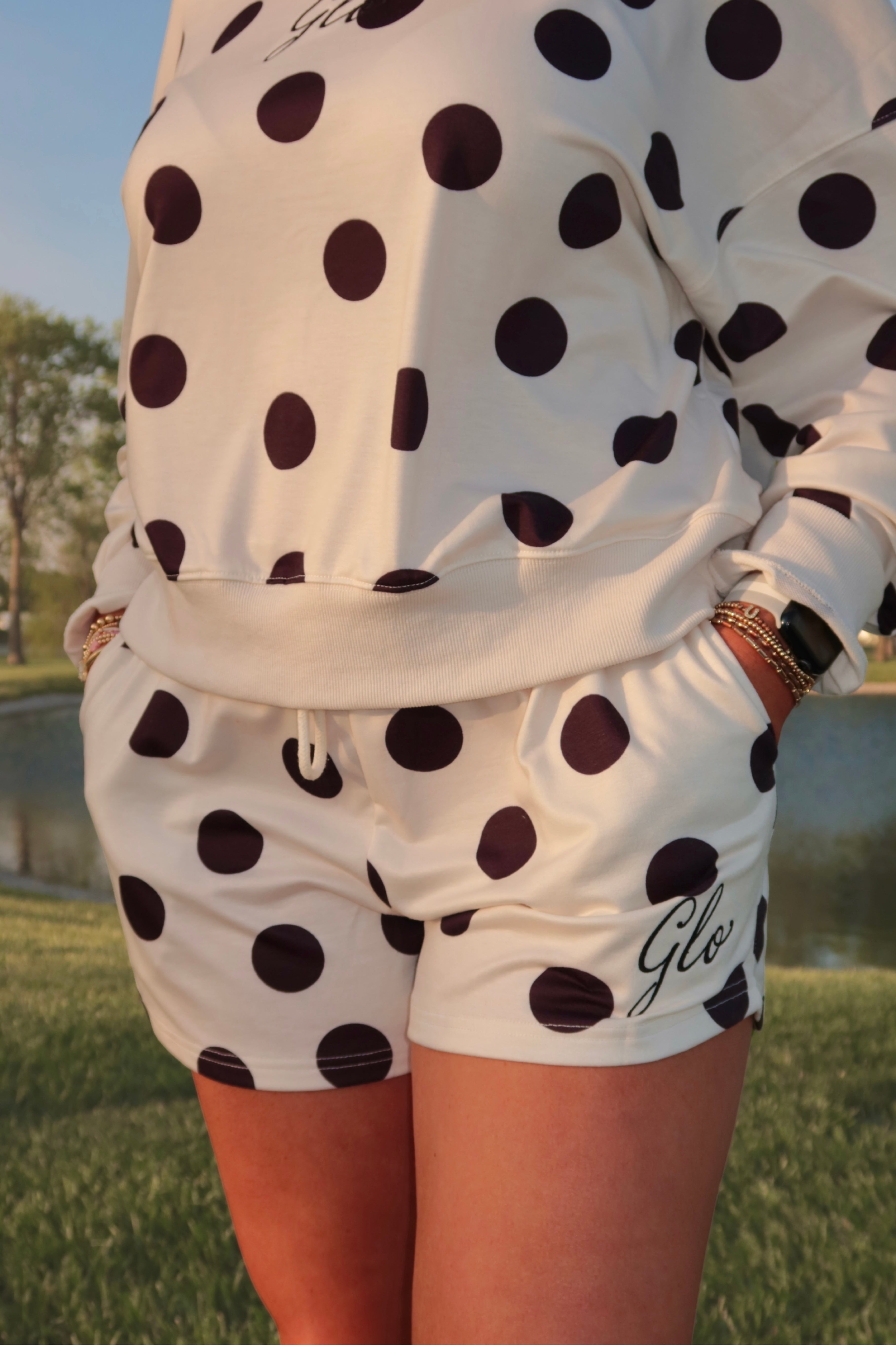 The Pretty In Polka Dot Shorts - Black & White