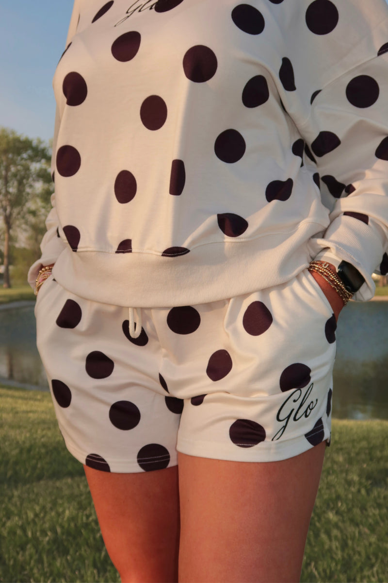 The Pretty In Polka Dot Shorts - Black & White