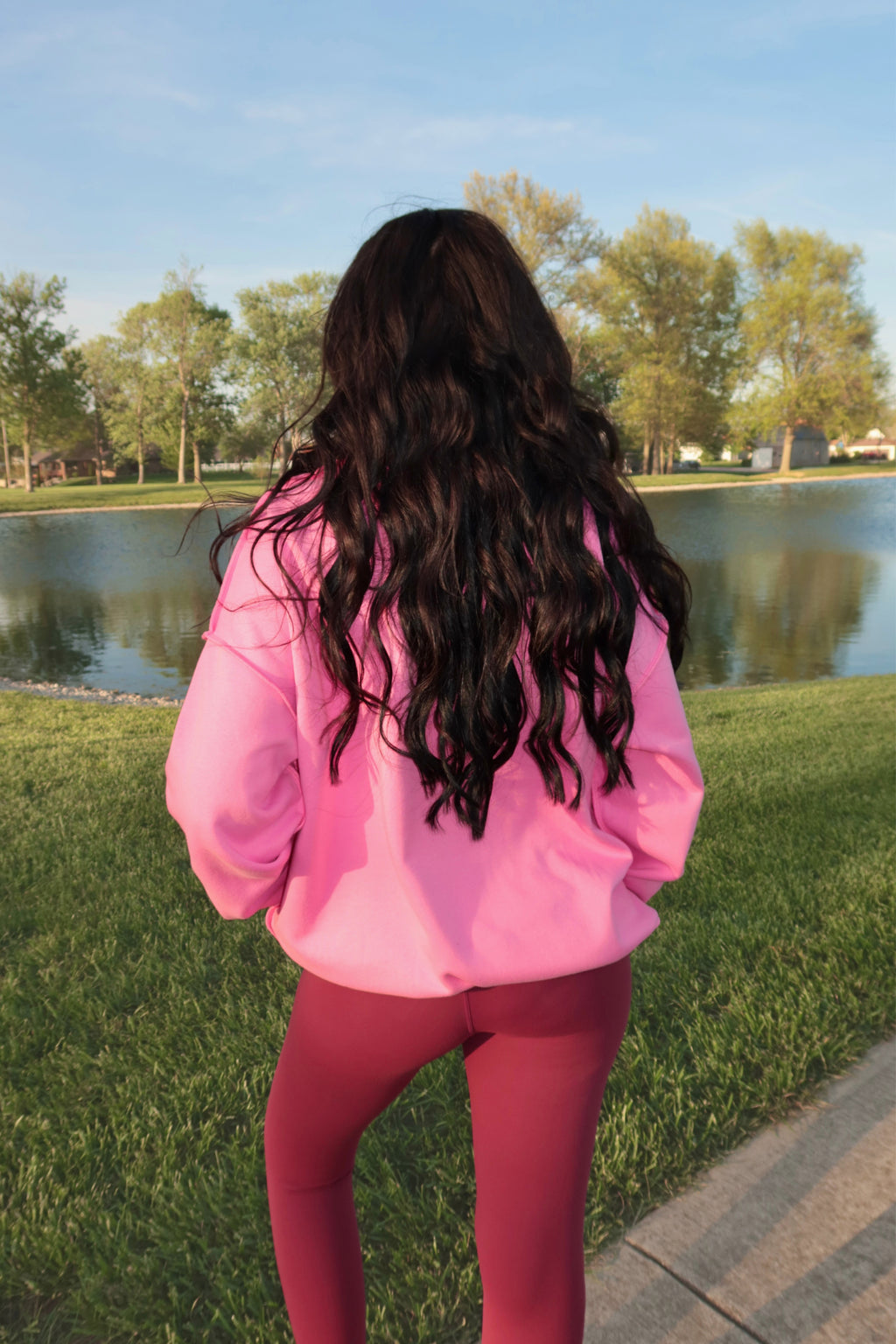 The Pink Sugar GLO Mock Neck Sweatshirt