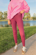 The GLO Burgundy Buttery Soft Leggings